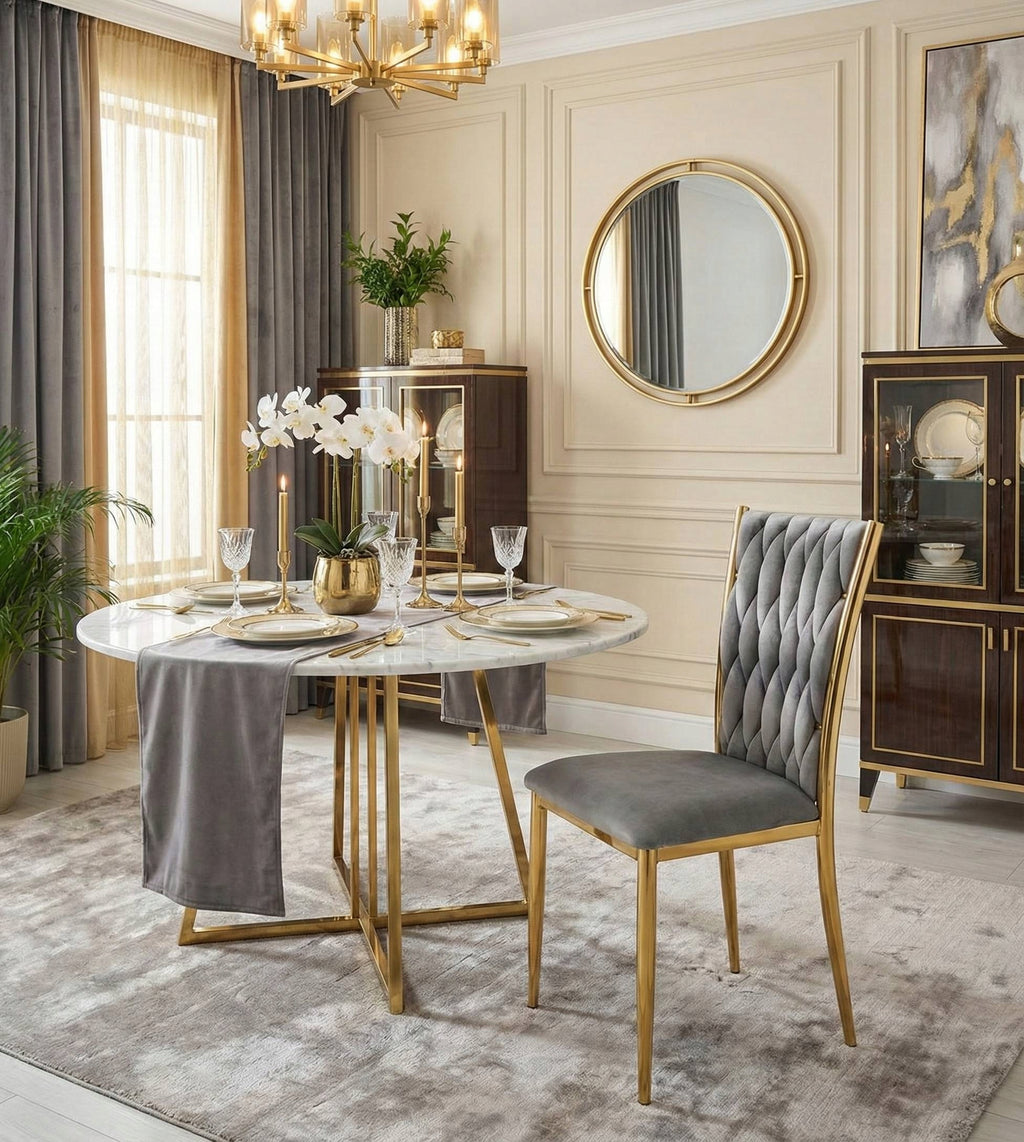 Geflochtener Sessel K37 für das Wohnzimmer, Metallgestell in Goldoptik, verschiedene Farben