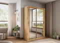 Kleiderschrank A-19, Schwebetürenschrank mit Spiegel. Breite 120 cm. Farbe wählbar