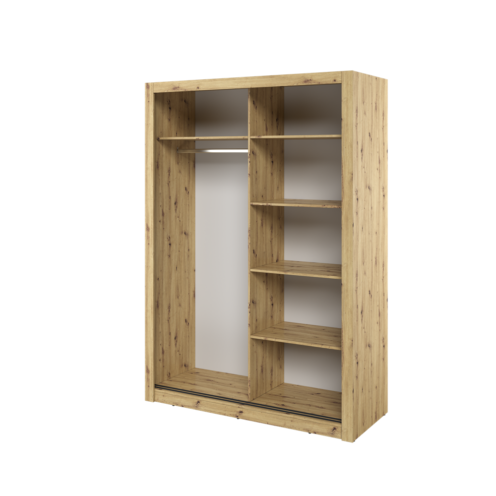 Kleiderschrank , A-18 Schwebetürenschrank mit Spiegel. Breite 150 cm. Farbe wählbar