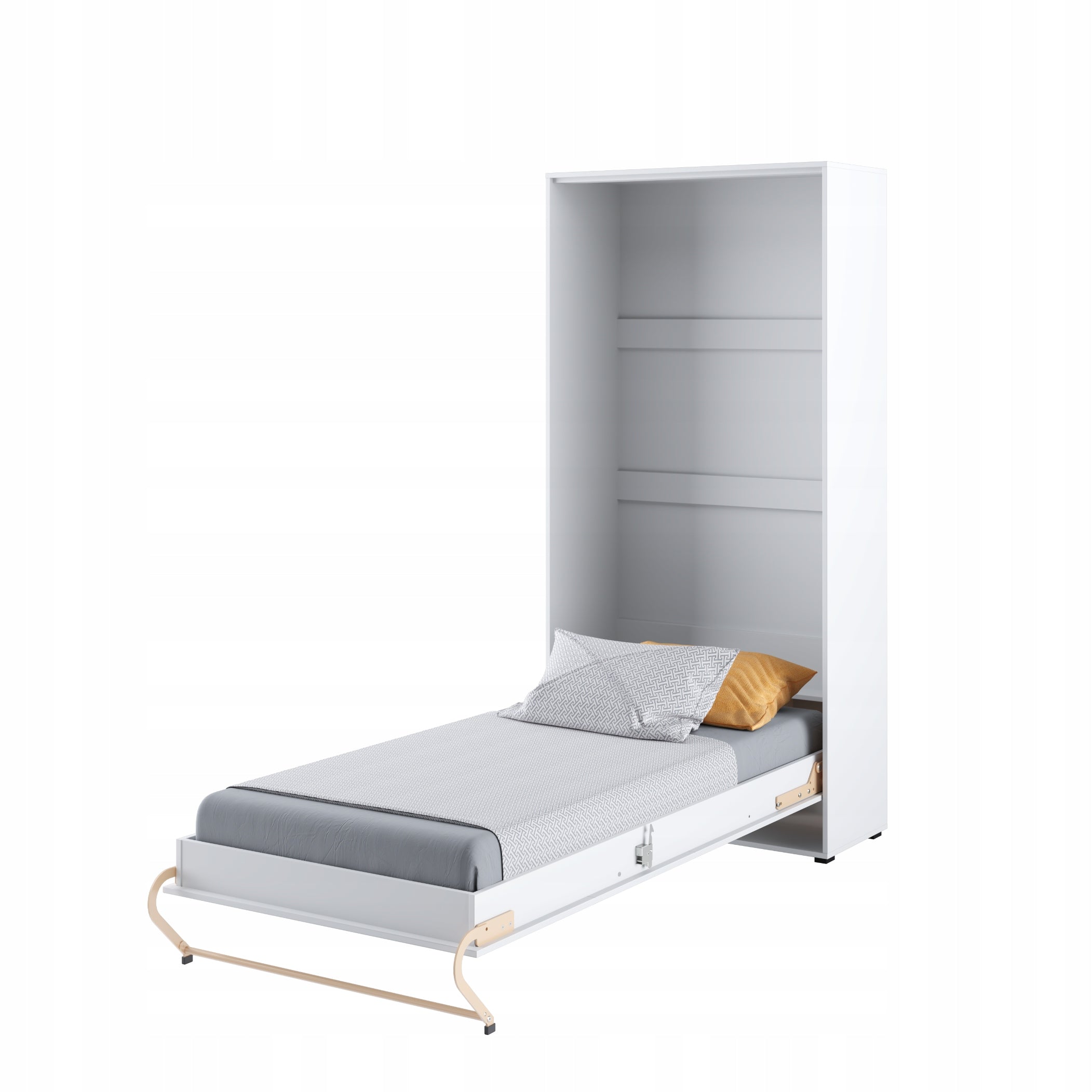 Schrankbett C03, Vertikal, Schlaffläche 90x200cm, Farbe wählbar