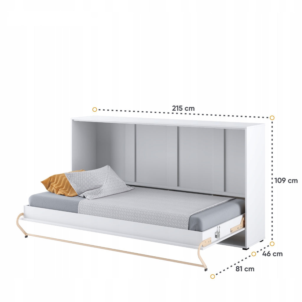 Schrankbett C06, Horizontal, Schlaffläche 90x200cm, Farbe wählbar