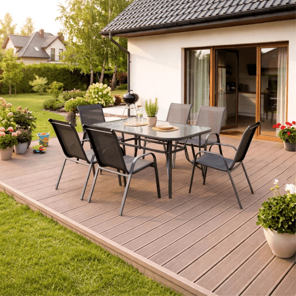 Gartenmöbel-Set EL-LIBER, Farbe  Schwarz