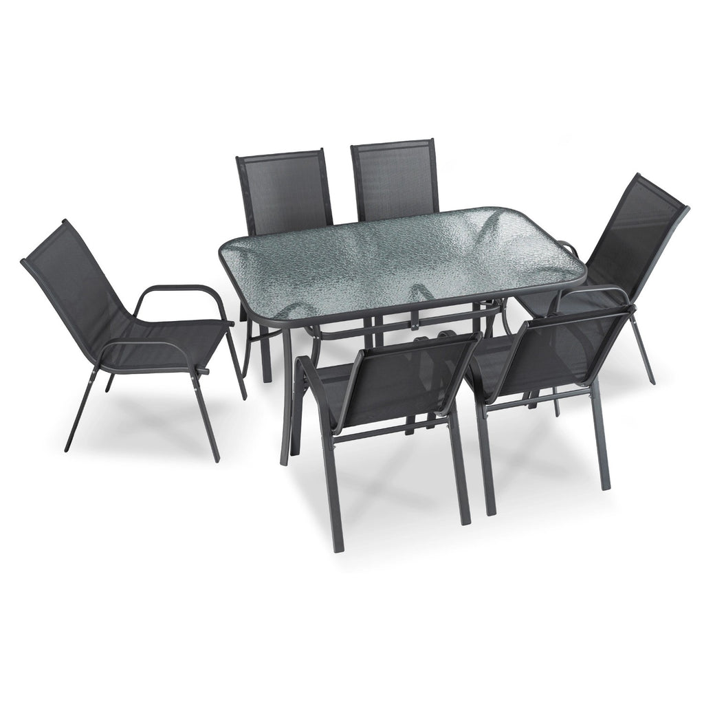 Gartenmöbel-Set EL-LIBER, Farbe  Schwarz