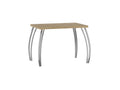 Esstisch ST-B+II , 101x67x76 cm , Farbe Eiche Artisan/Chrom