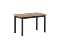 Esstisch ST23 , 120x68x77 cm , Farbe Goldene Eiche/Schwarz