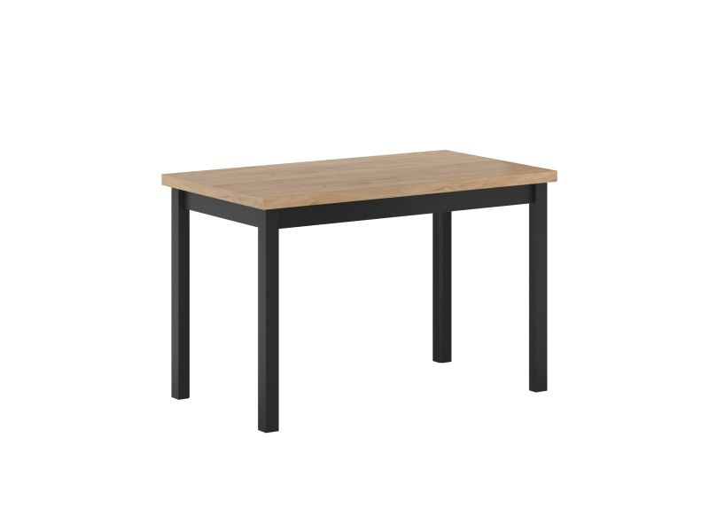 Esstisch ST23 , 120x68x77 cm , Farbe Goldene Eiche/Schwarz