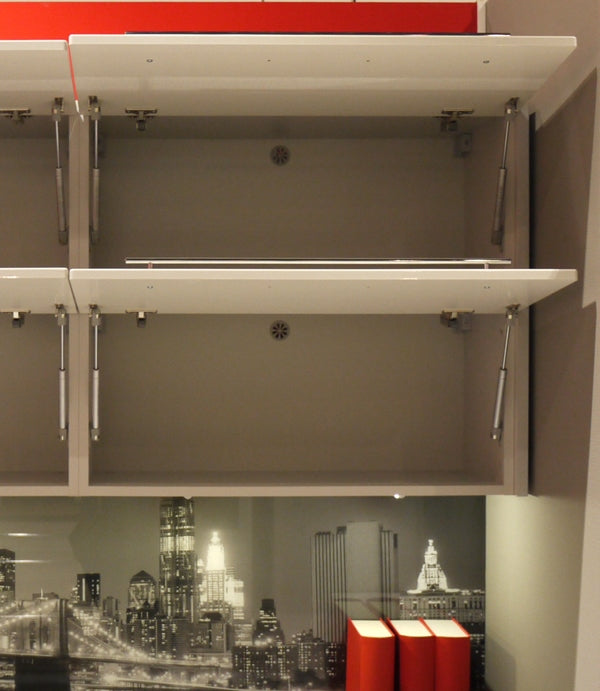Küchenzeile PL5, 380cm ,Front Hochglanz, Soft Close System, mit Arbeitsplatte, Farbe wählbar