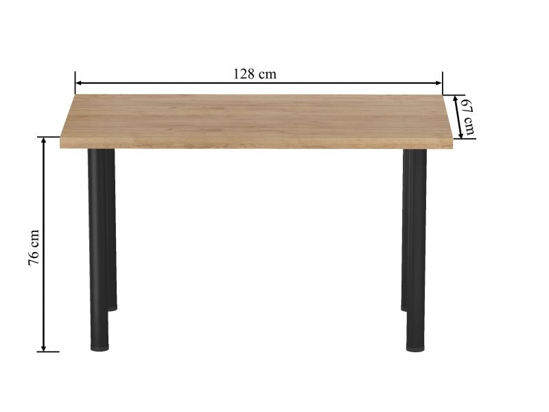 Essgruppe A49, Esszimmer Set , Esstisch mit 3 Stühlen-Farbe wählbar