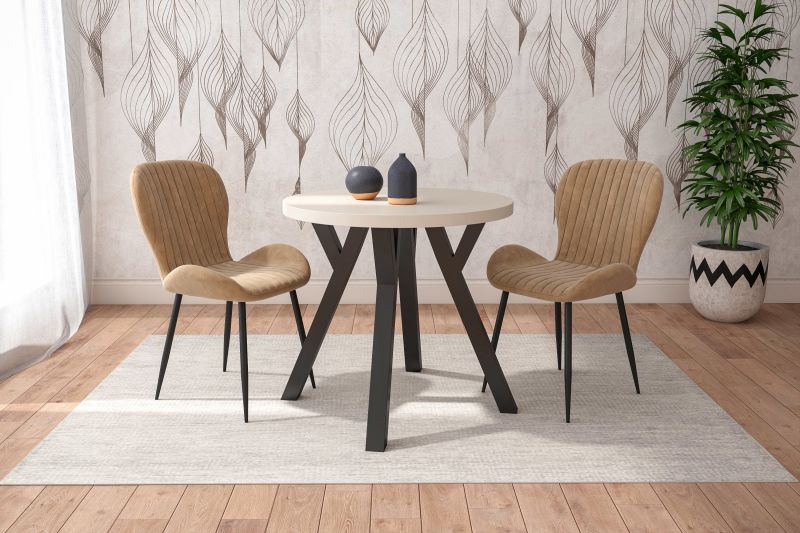 Essgruppe A101, Esszimmer Set , Esstisch mit 2 Stühlen.  Farbe wählbar