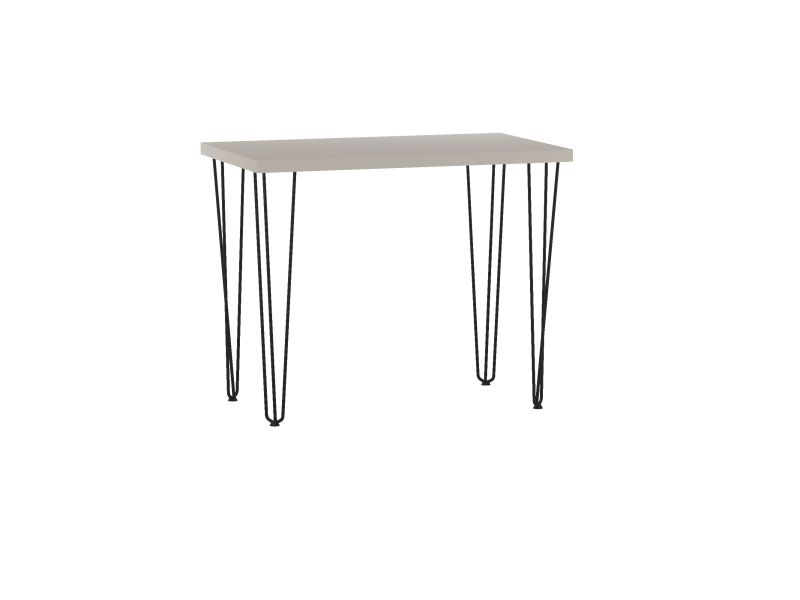 Esstisch ST-B+FX/III-100 , 100x60x76 cm , Farbe Kaschmir/Schwarz