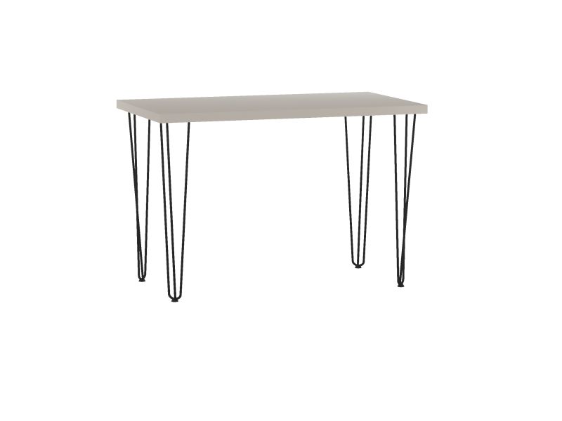 Esstisch ST-B+FX/III-120 , 120x60x76 cm , Farbe Kaschmir/Schwarz