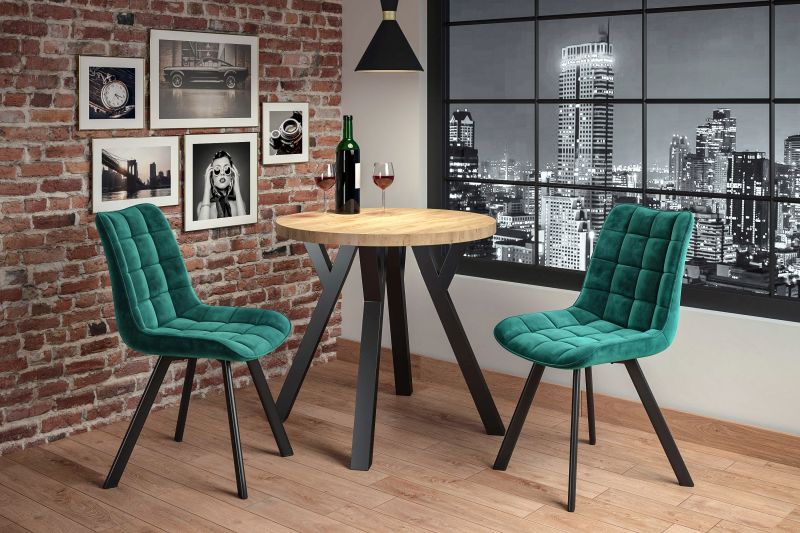 Essgruppe A102-EA, Esszimmer Set , Esstisch mit 2 Stühlen. Farbe wählbar