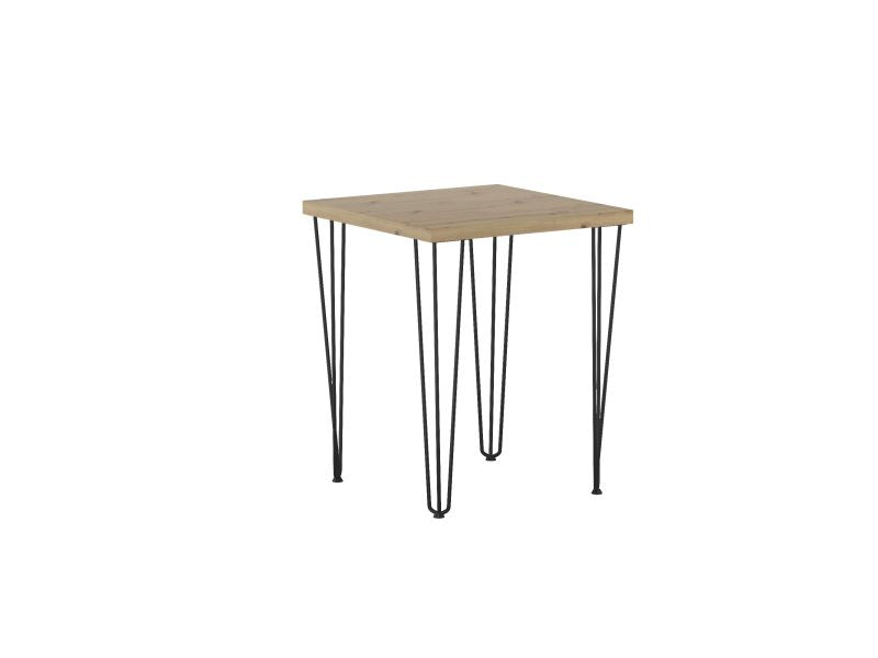 Esstisch ST-B+III , 67x67x76 cm , Farbe Eiche Artisan/Schwarz