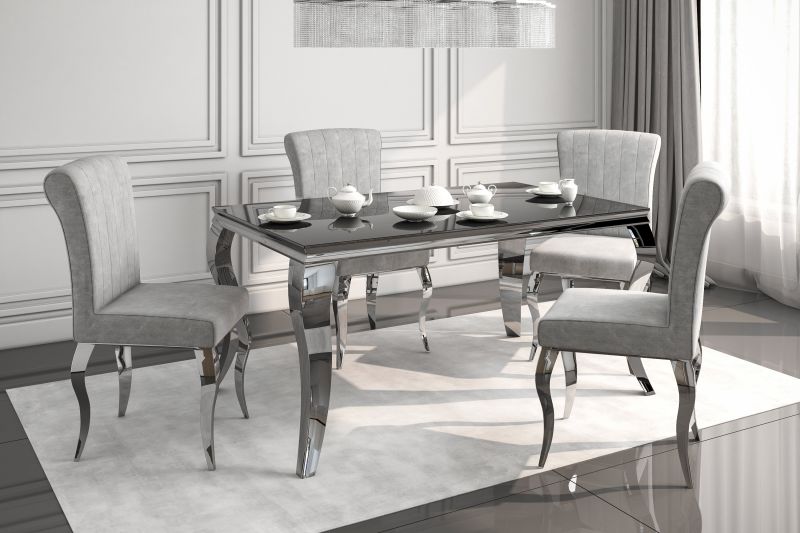 Essgruppe A73, Esstisch mit 4 Stühlen. Stuhle Farbe wählbar