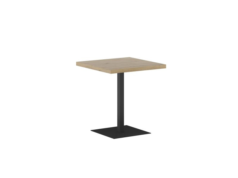 Esstisch ST-B+T , 67x67x76 cm , Farbe Eiche Artisan/Schwarz