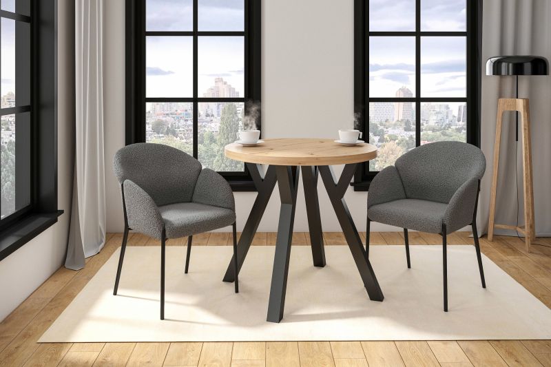 Essgruppe A100, Esszimmer Set , Esstisch mit 2 Stühlen-Estisch- Farbe wählbar