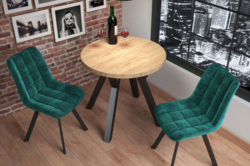 Essgruppe A102-EA, Esszimmer Set , Esstisch mit 2 Stühlen. Farbe wählbar