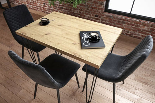 Essgruppe A56, Esszimmer Set , Esstisch mit 3 Stühle- Farbe wählbar