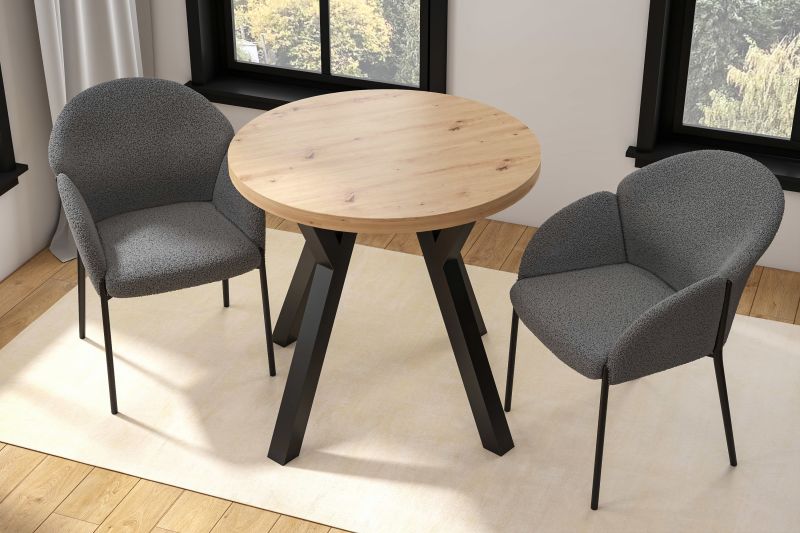 Essgruppe A100, Esszimmer Set , Esstisch mit 2 Stühlen-Estisch- Farbe wählbar