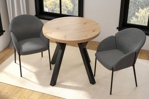 Essgruppe A100, Esszimmer Set , Esstisch mit 2 Stühlen-Estisch- Farbe wählbar