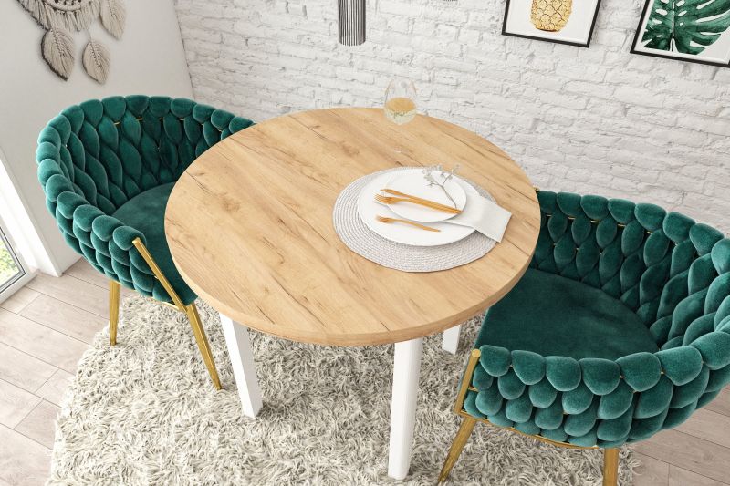 Essgruppe A45-80, Esszimmer Set , Esstisch mit 2 Stühlen- Farbe wählbar