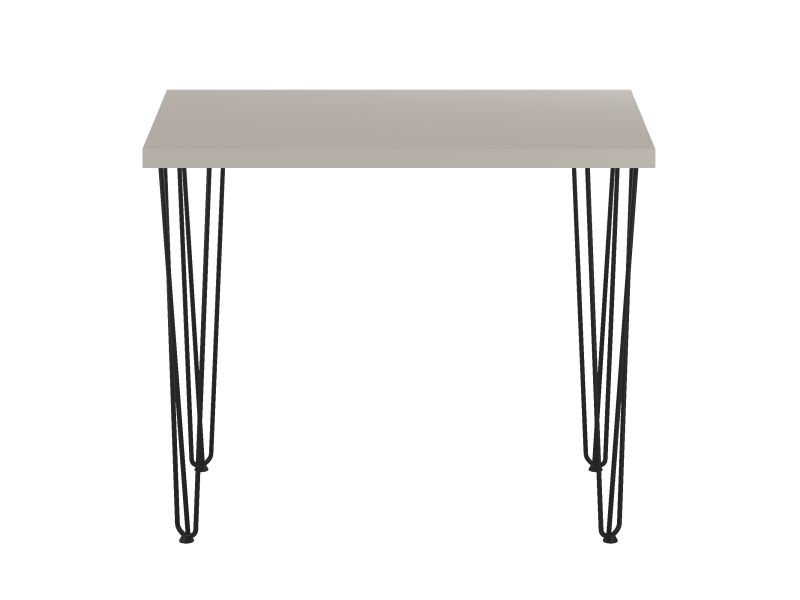 Esstisch ST-B+FX/III-100 , 100x60x76 cm , Farbe Kaschmir/Schwarz