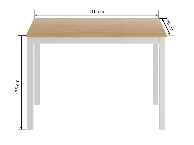 Esstisch ST36 , 110x70x75 cm , Farbe wählbar