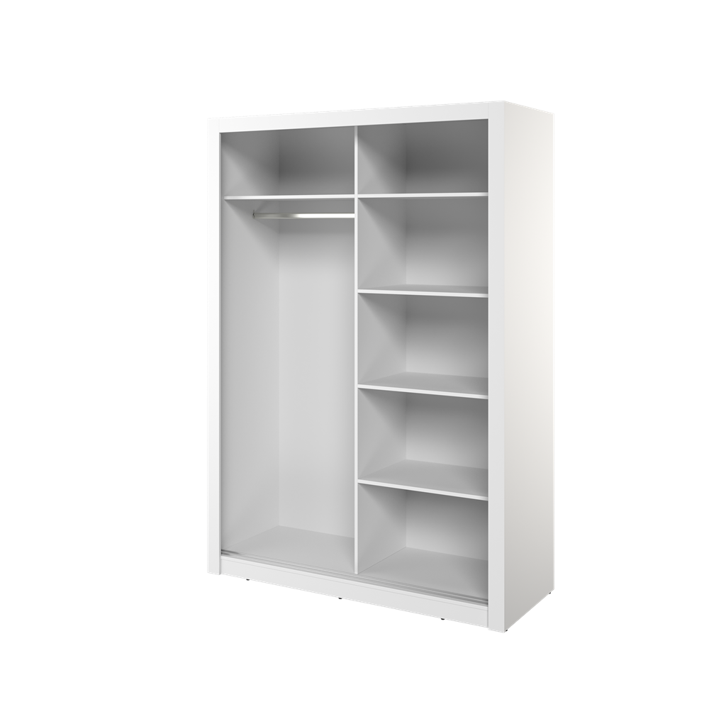 Kleiderschrank , A-18 Schwebetürenschrank mit Spiegel. Breite 150 cm. Farbe wählbar