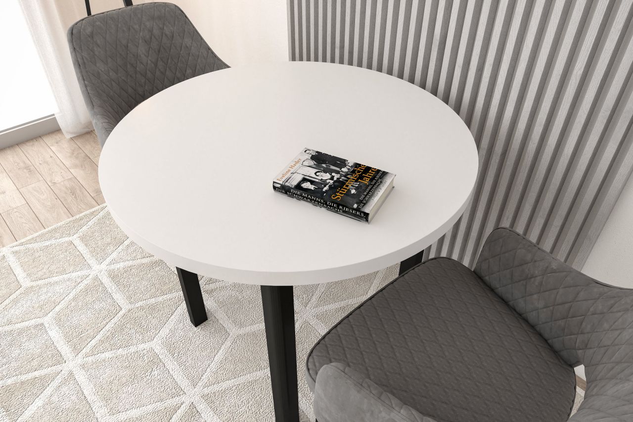 Essgruppe A46-80, Esszimmer Set , Esstisch mit 2 Stühlen- Farbe wählbar