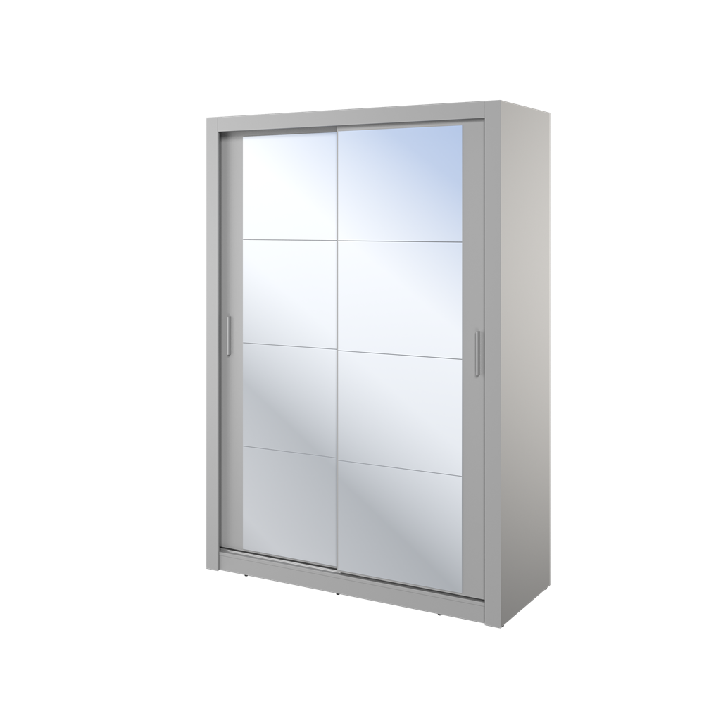 Kleiderschrank , A-18 Schwebetürenschrank mit Spiegel. Breite 150 cm. Farbe wählbar