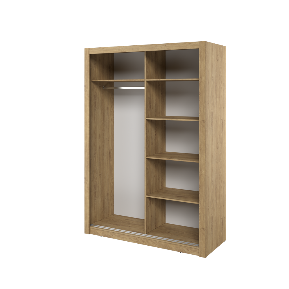 Kleiderschrank , A-18 Schwebetürenschrank mit Spiegel. Breite 150 cm. Farbe wählbar