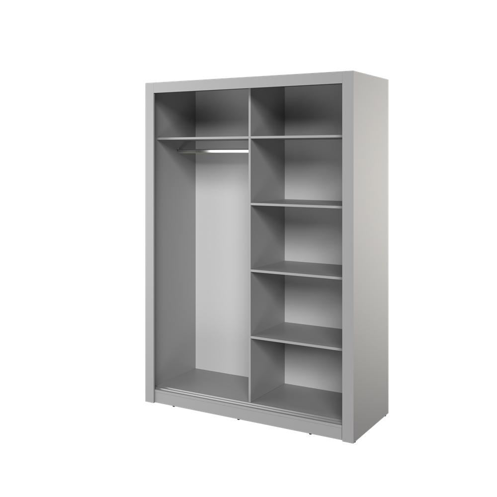 Kleiderschrank , A-18 Schwebetürenschrank mit Spiegel. Breite 150 cm. Farbe wählbar