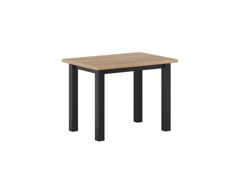 Essgruppe A66, Esszimmer Set , Esstisch mit 4 Stühlen. Farbe Goldene Eiche/Schwarz