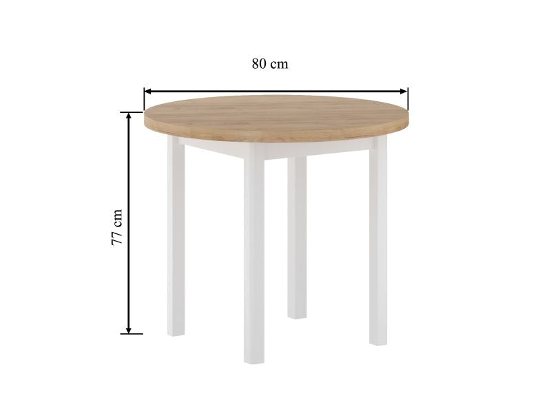 Essgruppe A92-80, Esszimmer Set , Esstisch mit 2 Stühlen- Farbe wählbar