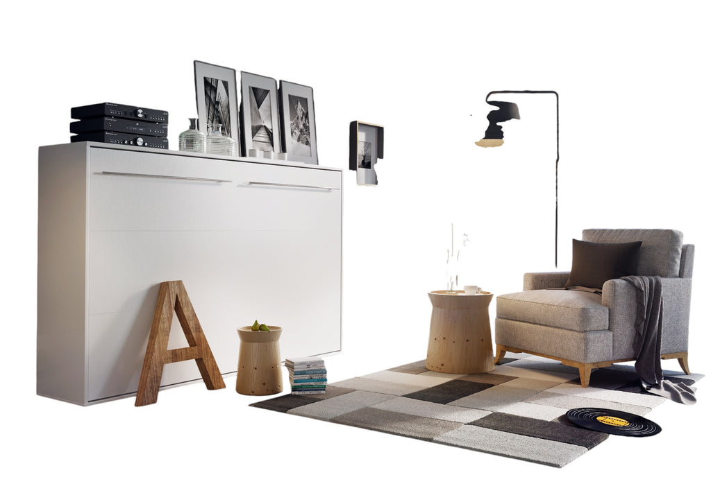 Schrankbett C04, Horizontal, Schlaffläche 140x200cm, Farbe wählbar