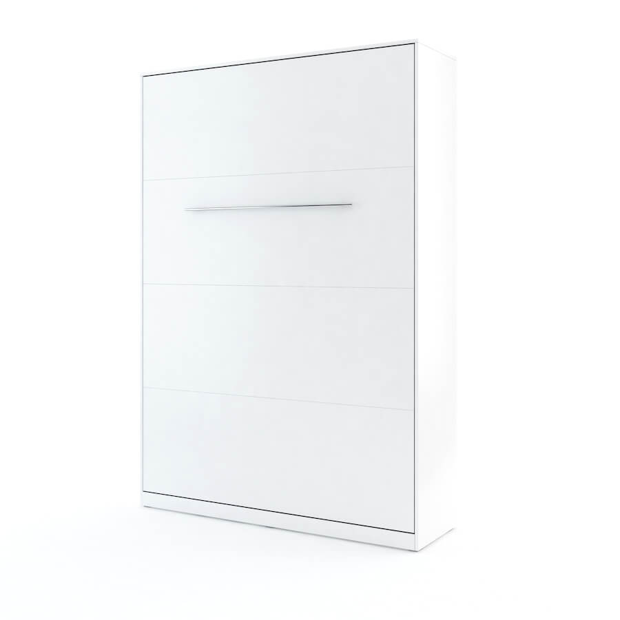 Schrankbett C01Z, Schlaffläche 140x200cm mit gepolstertem Rückenteil - Farbe wählbar