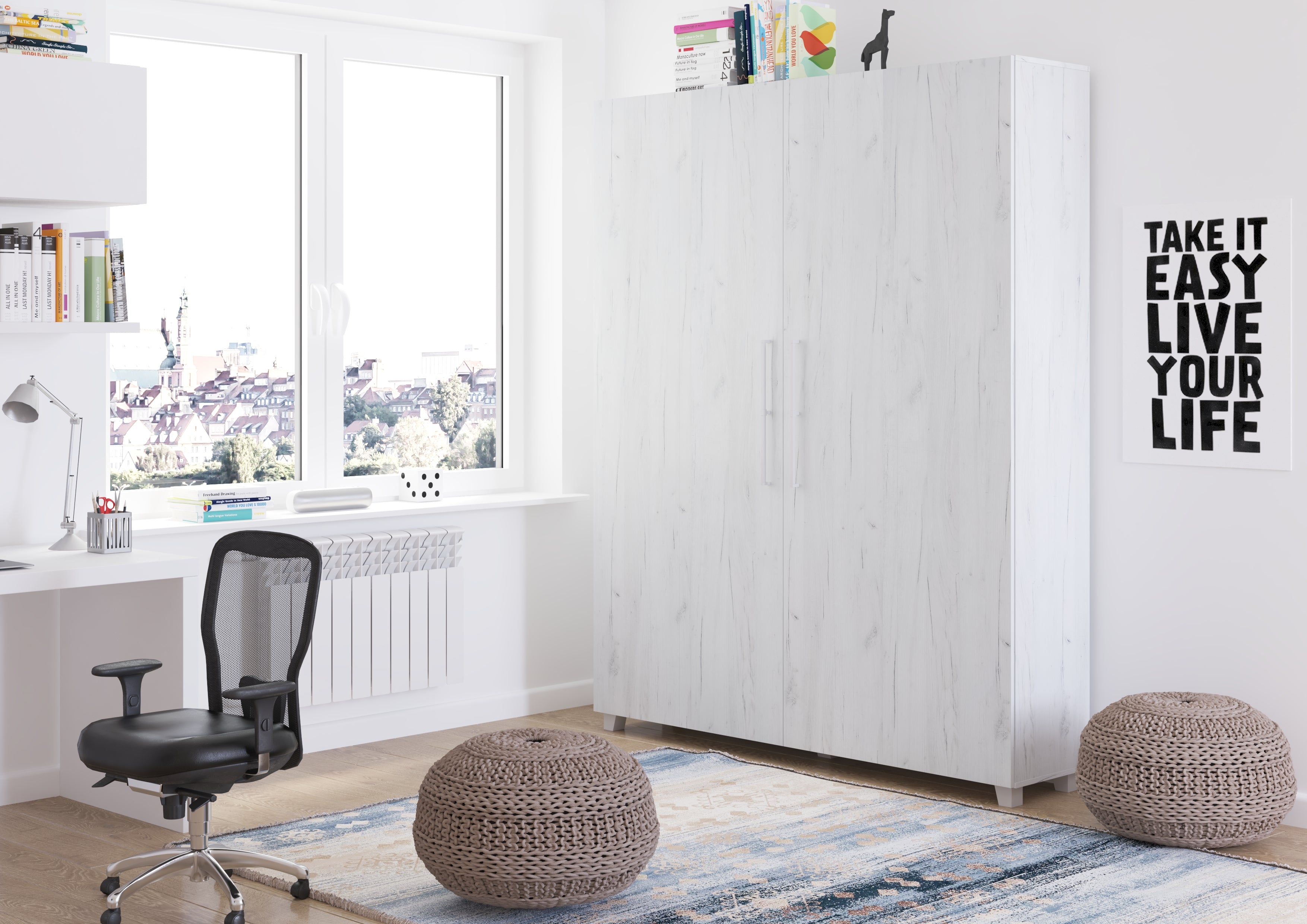 Schrankbett TED160 , Schlaffläche 160x200 cm , Farbe wählbar