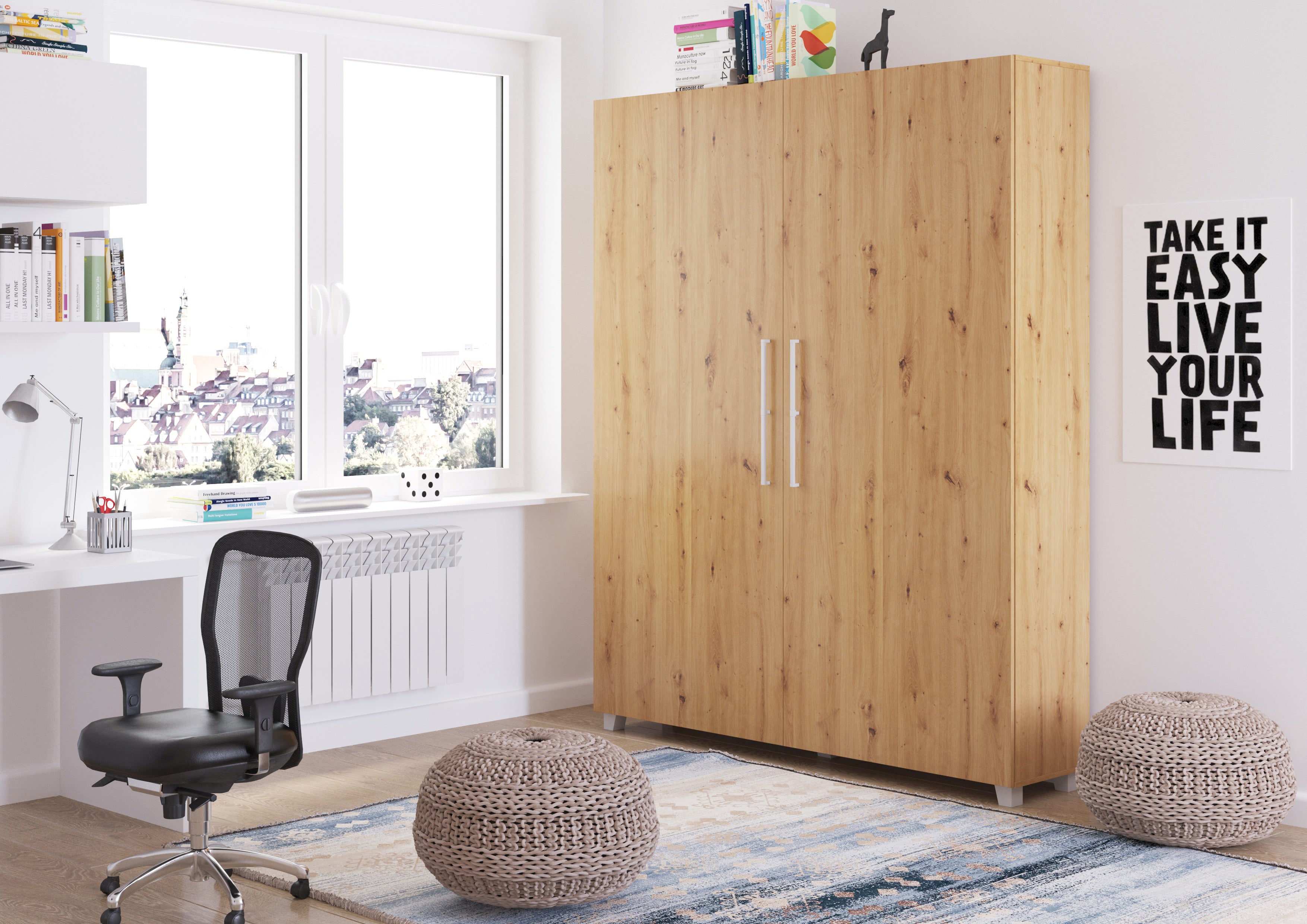 Schrankbett TED160 , Schlaffläche 160x200 cm , Farbe wählbar