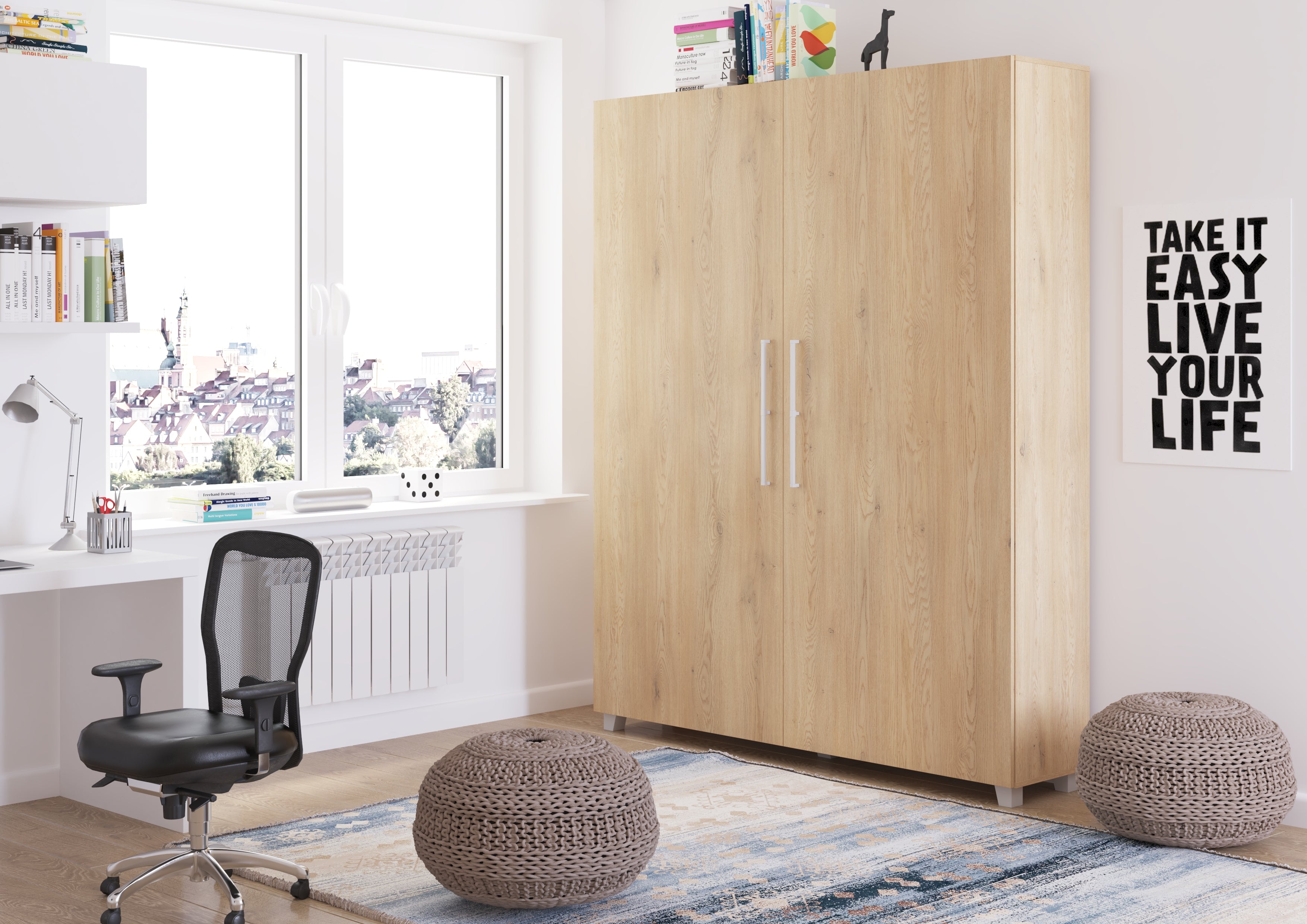 Schrankbett TED160 , Schlaffläche 160x200 cm , Farbe wählbar