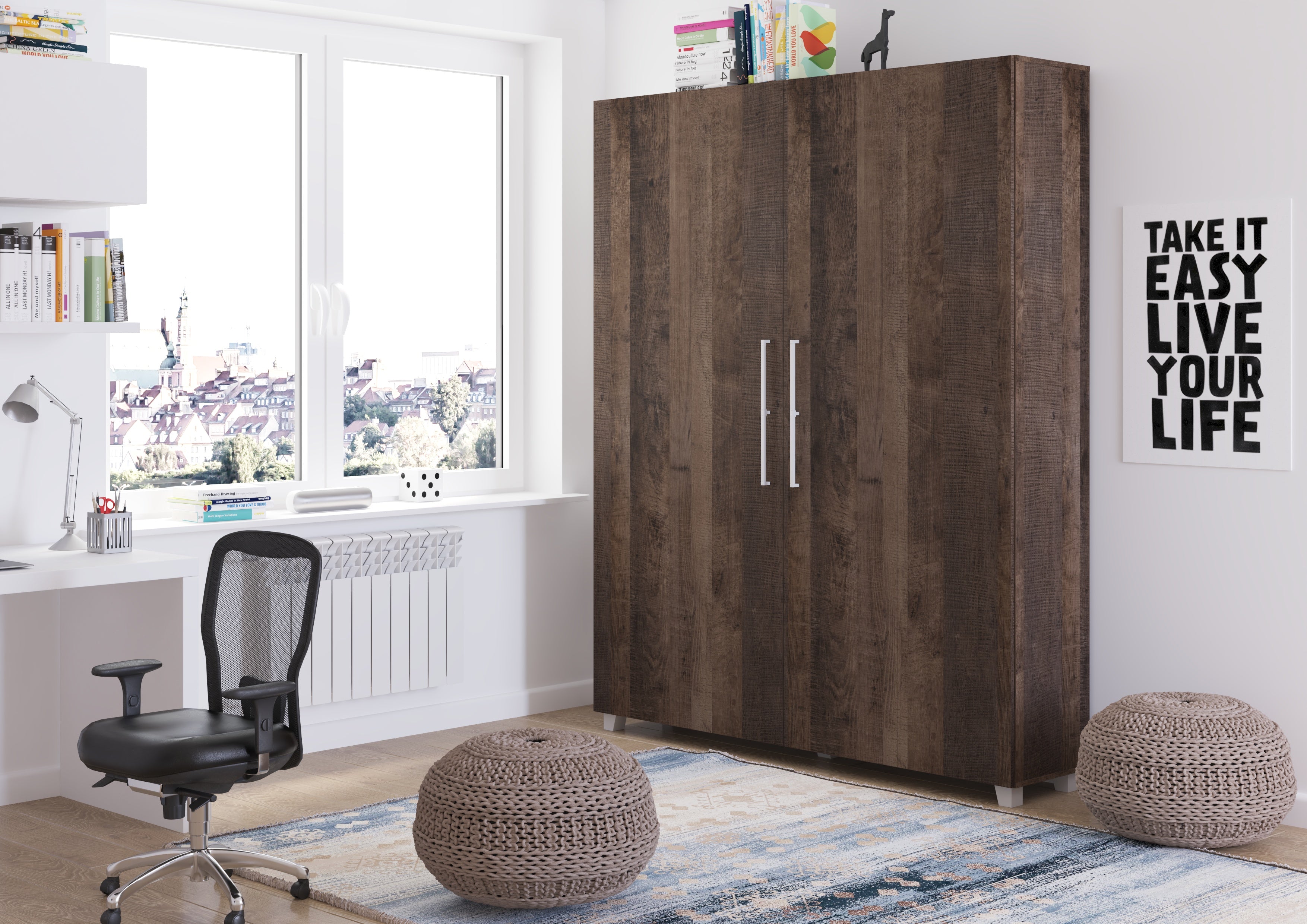 Schrankbett TED160 , Schlaffläche 160x200 cm , Farbe wählbar