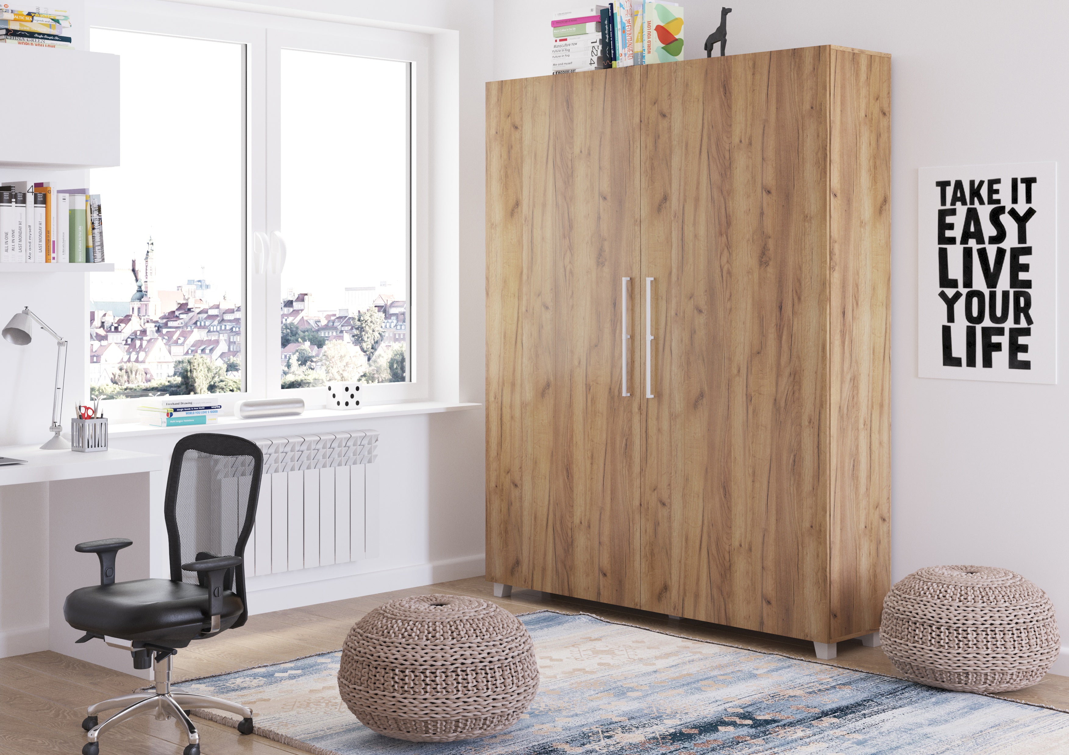 Schrankbett TED160 , Schlaffläche 160x200 cm , Farbe wählbar