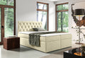 Boxspringbett T56 , mit zwei Bettkasten , Topper, Farbe und Große wählbar