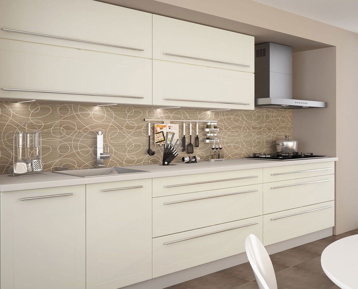 Küchenzeile QU3, 240 cm, mit Arbeitsplatte, Farbe Matt, Soft Close, Farbe wählbar