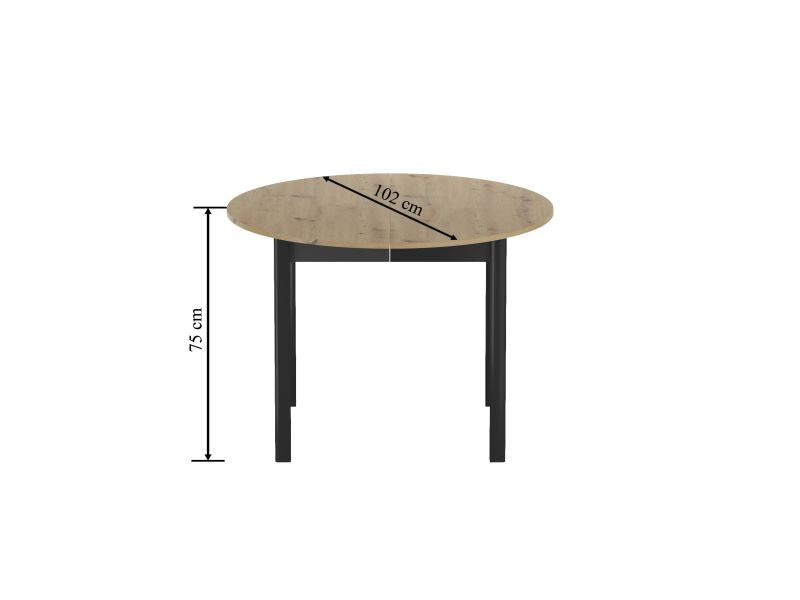 Essgruppe A71-EA, Esszimmer Set , Esstisch (Ausziehbar) mit 4 Stühlen- Farbe wählbar