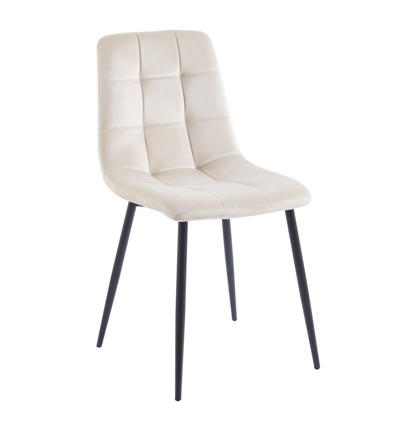 Moderner Esszimmerstuhl / Polsterstuhl K11-FX –  Samtoptik, Farbe wählbar