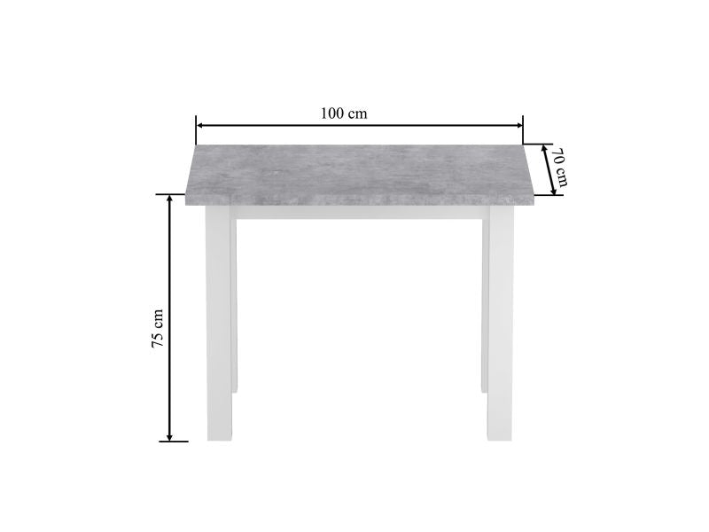 Esstisch MON, 100x70x75 cm , Farbe wählbar