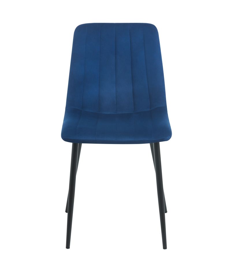 Gepolsterter Samtsessel K17 auf schwarzem Gestell, Farbe wählbar