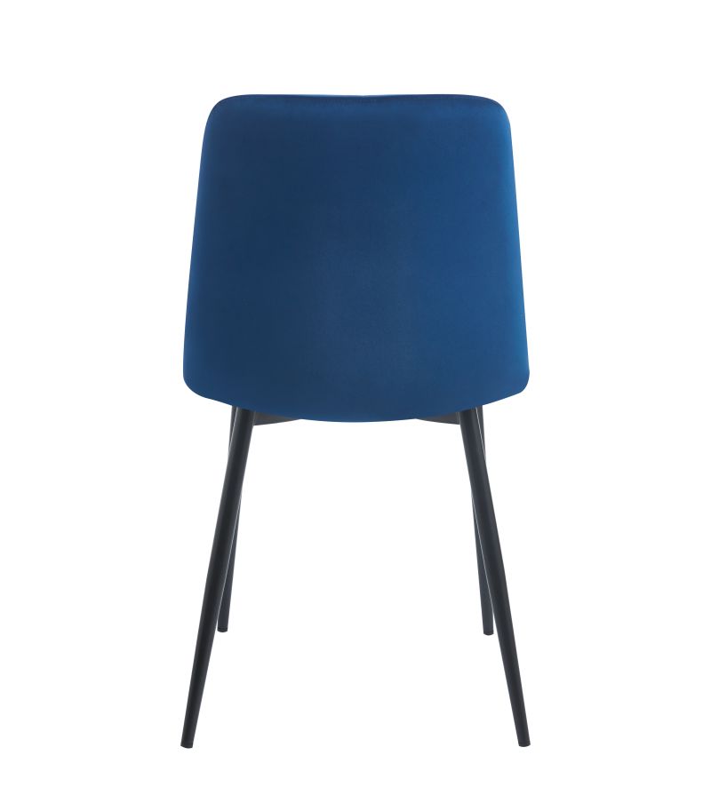 Gepolsterter Samtsessel K17 auf schwarzem Gestell, Farbe wählbar