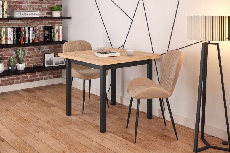 Essgruppe A42, Esszimmer Set , Esstisch mit 2 Stühlen- Farbe wählbar