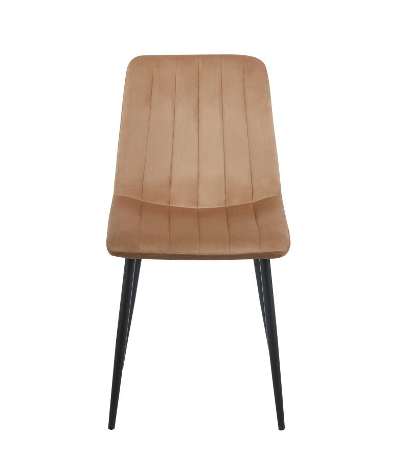 Gepolsterter Samtsessel K17 auf schwarzem Gestell, Farbe wählbar